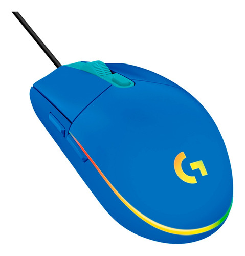 Mouse Logitech G203 Rgb Lightsync Gamer 8000 Dpi Usb Azul