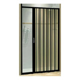 Box Sanfonado Preto  Pvc - 131 A 145 (l) X 185cm (a) - Bcf