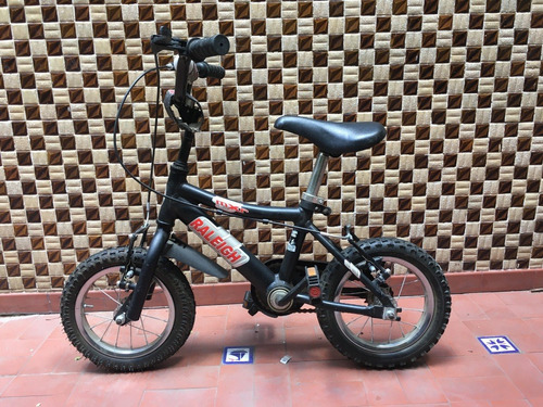 Bicicleta Raleigh Rodado 12 Negra Mate