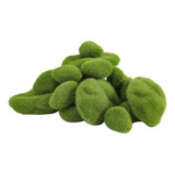 Rocas Con Musgo Verde Artificial Para Decoración, 30 Piezas