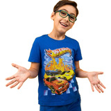 Hot Wheels Camiseta Camisa Manga Curta Infantil Hotwheels