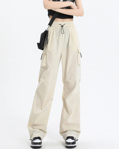 Pantalones Cargo Mujer Vintage Casual Y2k Pantalon #wah071