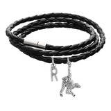 Pulsera Chango Chimpancé Brazalete Dije Animal Letra Inicial