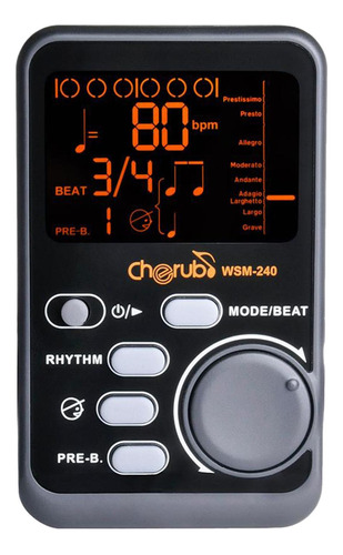 Instrumento Musical Universal Metrónomo Beat Tempo Lcd