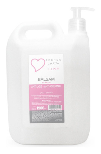 Nov Balsam  Anti-age Love Uva- Mango Sin Sulfato Bidon 1900