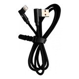 Cable Vorago Cab 306 Usb A Lightning 2.4a 90 Grados Negro /v