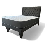 Cama 2 Plaza Europea Incluye Base+respaldo+colchon 