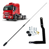 Antena Px Bobinada Black Argentina + Suporte Iveco Stralis