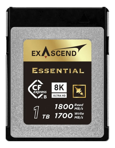 Cartão Cfexpress Type B 1tb Exascend Essential 8k Raw Pcie 3