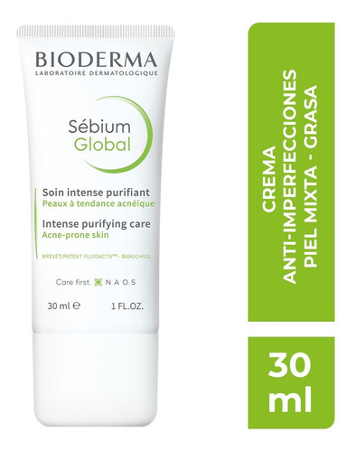 Bioderma Sébium Global Elimina Y Previene Imperfecciones 30m Tipo De Piel Piel Con Tendencia Acneica