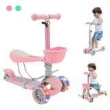 Patín Del Diablo Scooter Para Niños 3 Ruedas Con Luces 