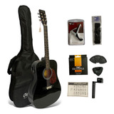 Guitarra Texana Mccartney Electroacústica Funda Acc.