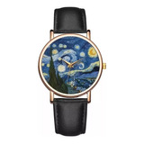 Reloj De La Noche Estrellada Van Gogh + 2 Stickers