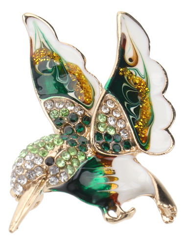 Elegante Broche Con Forma De Colibrí Para Niñas Y Mujeres