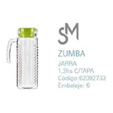 Jarra Sm Zumba 1,2 Lts Con Tapa