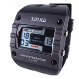 Relógio Masculino Esportivo Digital Xinjia Quadrado Xj-799