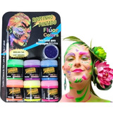 Make Tinta Fluorescente Para Pintura Desenho Facial Corporal