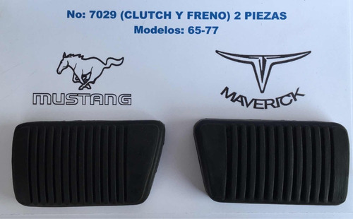 Gomas De Pedal Ford Mustang Y Maverick 65-77