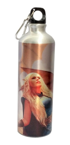 Termo Metalico Daenerys Targaryen Anime Plata O Blanco