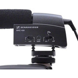 Micrófono Sennheiser Tipo Cañón Para Video Cámara Mke400 Color Negro