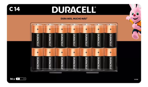 Duracell Pilas Alcalinas C 14 Piezas