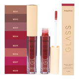 Batom Líquido Soft Blur Linha Glass Ruby Rose 8 Opções Cores