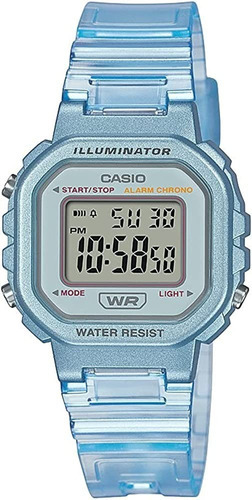 Reloj Dama Casio Collection La-20whs-2 Luz Led Cronómetro 