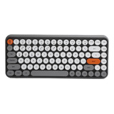 Teclado Sem Fio Ajazz 84 Teclas Retro Round Keycap Gaming