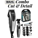 Combo Maquina De Peluqueria Y Patillera Wahl 18 Piezas Guias