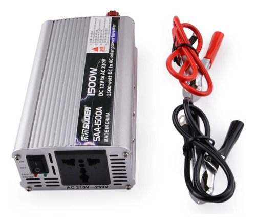 Inversor De Voltaje Corriente 12v A 220v 1500 W Portatil 