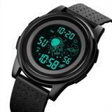 Reloj De Pulsera Digital Para Hombre Skmei 1883bkbk Color De La Correa Negro Color Del Bisel Negro Color Del Fondo Negro