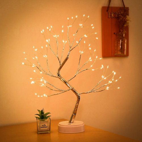 Lámpara De Hadas Con Forma De Árbol Bonsái, Luz Nocturna, Il