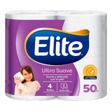 Papel Higiénico Elite Ultra Doble Hoja 4 Unid. 50 Metros C/u