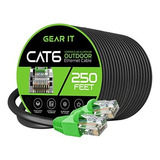 Cable De Ethernet Gearit Cat6 Waterproof 76 Metros