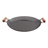 Chapa Bifeteira De Ferro Disco Arado Com Borda Paella 35cm