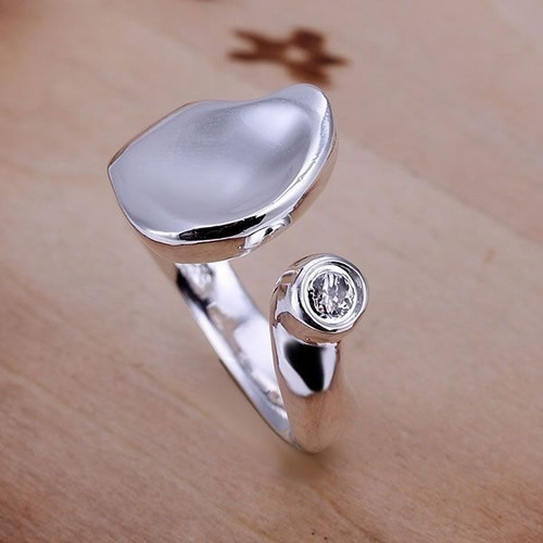 Anillo De Plata Ley 925 Calidad Lujo Para Mujer Brillante