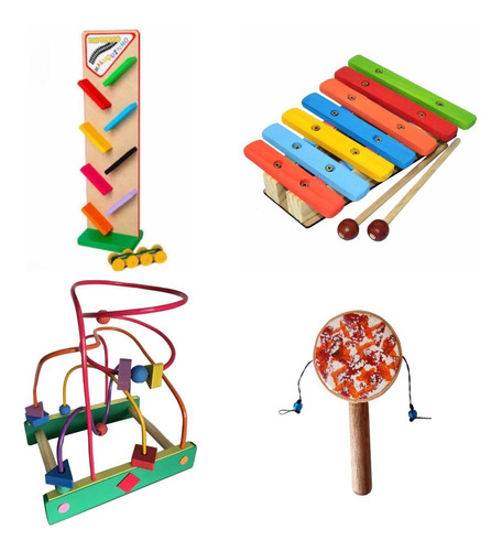 Kit De Brinquedos E Instrumentos Musicais Infantis Lindo