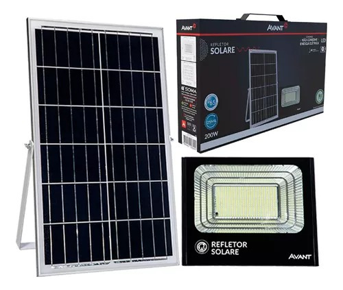 Refletor Led Painel Solar 200w 6500k Solare Led Avant Bivolt