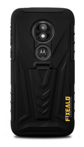 Funda Case Moto + Mica Completa Rudo Clip Protector Motorola