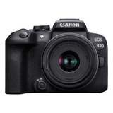  Canon Eos Kit R10 + Lente Rf-s18-45mm F4.5-6.3 Is Stm Sin Espejo Color  Negro
