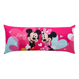 Almohada Súper Jumbo Mickey Y Minnie Amor - Providencia Color Multicolor