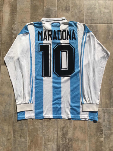 Camiseta Argentina 1994 adidas Manga Larga Maradona