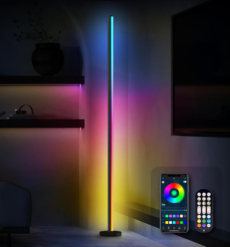 Lámpara De Pie Rgb Inteligente Para Sala De Estar, Lámpara W