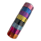 Cinta Adhesiva Decorativa 11mm X 9mts Colores Regalo 12 Pzs