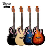 Guitarra Electroacústica Ovation Marca Tayste Color Negra