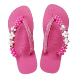 Havaianas Decorado Lindas Pérolas E Strass - As Legítimas