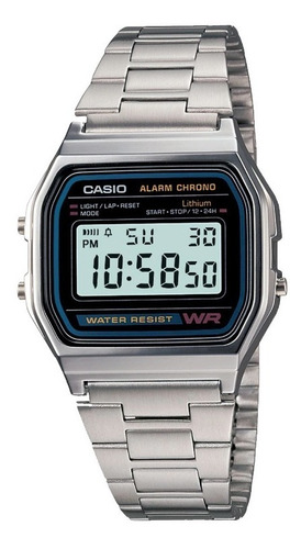 Reloj Casio Vintage Unisex A158wa Acero Inoxidable Wr