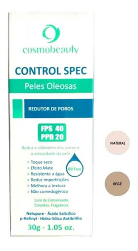 Control Spec Peles Oleosas Red Poros Fps 40 Cosmobeauty 30g