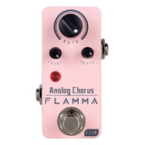 Pedal Mini Chorus Para Guitarra Flamma Fc14 Color Rosa