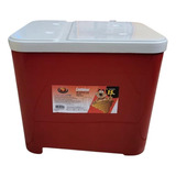 Pote Porta Ração Container 15kg Vermelho - Furacão Pet